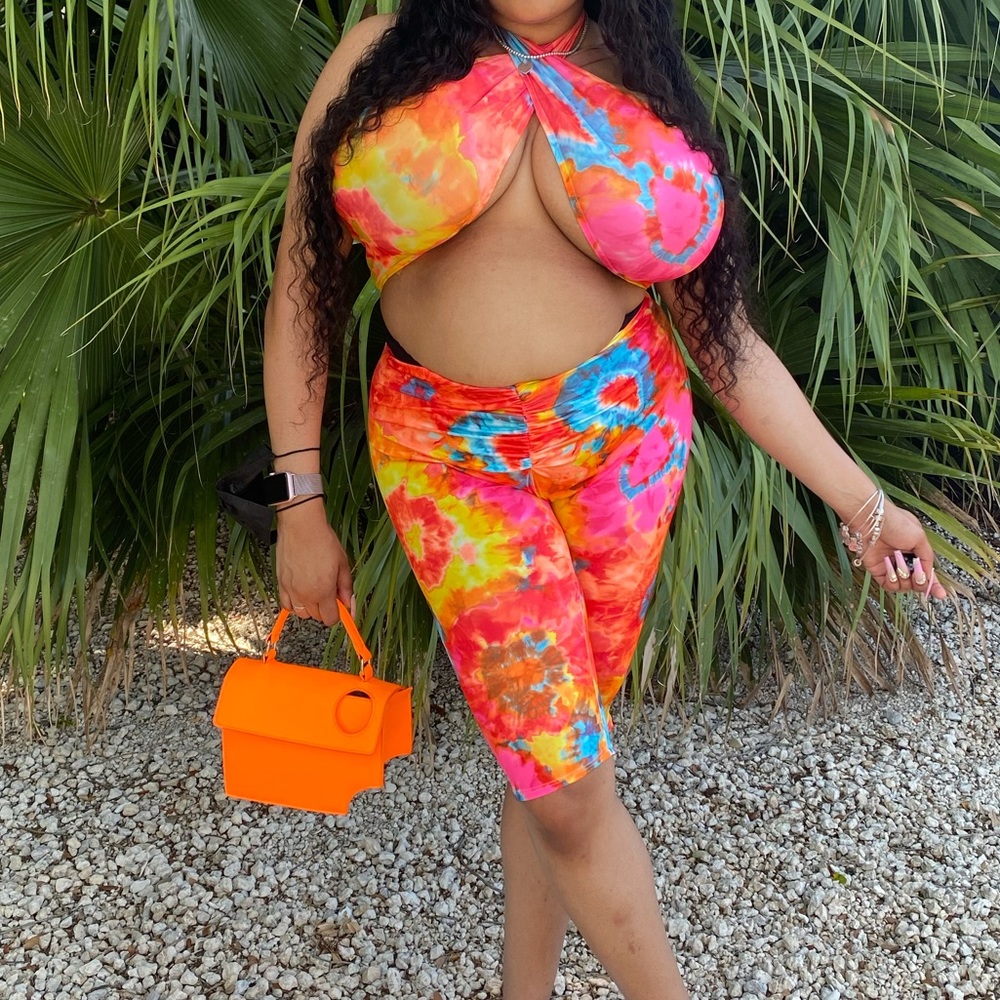 STEPH DESIGNS TIE DYE CRISS CROSS SET